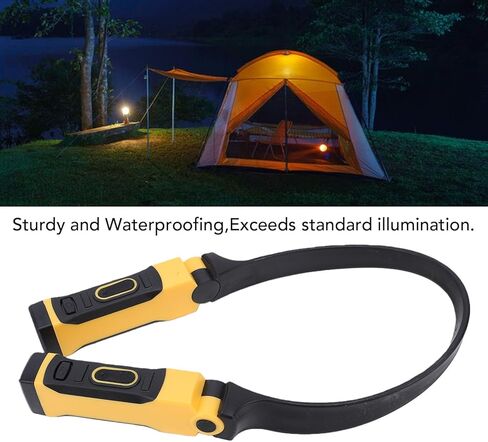 ciciglow LED مصباح قراءة للرقبة قابل لإعادة الشحن للتخييم، بدون استخدام اليدين، شعاع ساطع للشوي، شحن USB، للأنشطة الخارجية in Kuwait