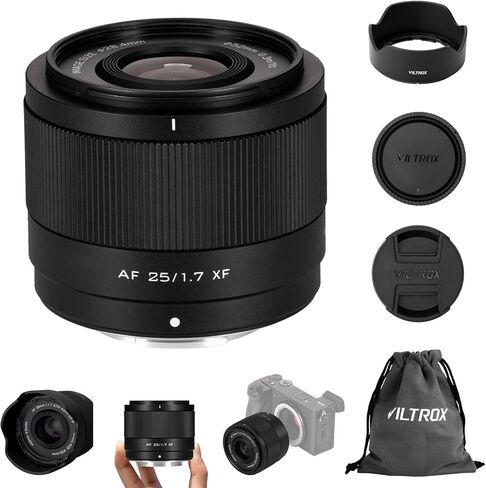 عدسة VILTROX AF 9 مم F2.8 Air X-Mount APS-C STM، عدسات كاميرا خفيفة الوزن للغاية بدون مرآة لـ Fujifilm X100VI، X-E5، X-M5، X-T30 III، X-T50 للمناظر الطبيعية ومدونات الفيديو in Kuwait