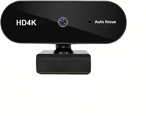 كاميرا ويب Genérico 4K للكمبيوتر المحمول، كاميرا أوتوماتيكية مع ميكروفون، USB وتشغيل للبث/مكالمات الفيديو، مجال رؤية 90 درجة in Kuwait