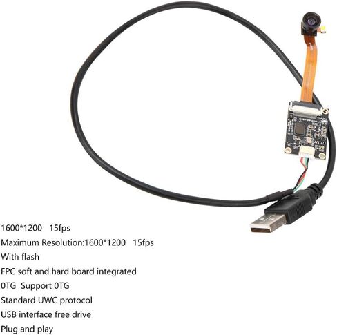 وحدة كاميرا USB Hilitand 2MP، إضاءة منخفضة عالية الدقة مع فلاش، التوصيل والتشغيل يدعم بروتوكول OTG وUVC لنظام WinXP، Hilitand720q9bnfma in Kuwait