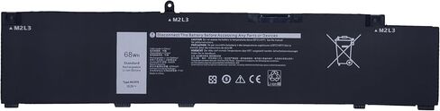 استبدال بطارية الكمبيوتر المحمول MV07R لـ Dell G3 15 3500 3590 3700 3790 G5 15 5500 5505 SE Series JJRRD 0JJRRD 266J9 72WGV 072WGV W5W19 0W5W19 PN1VN M4GWP - 15.2V 68Wh in Kuwait