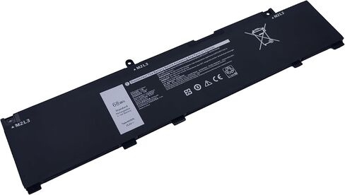 استبدال بطارية الكمبيوتر المحمول MV07R لـ Dell G3 15 3500 3590 3700 3790 G5 15 5500 5505 SE Series JJRRD 0JJRRD 266J9 72WGV 072WGV W5W19 0W5W19 PN1VN M4GWP - 15.2V 68Wh in Kuwait
