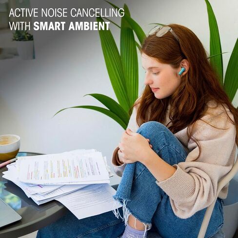 JBL Vibe Beam 2 - سماعات أذن لاسلكية حقيقية لإلغاء الضوضاء، صوت جهير نقي وتقنية محيطة ذكية باللون الأسود (متجددة) in Kuwait
