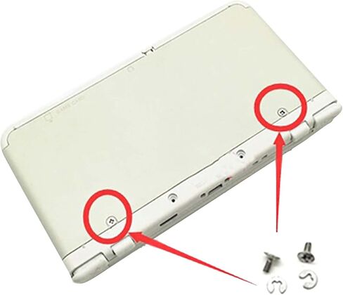 مجموعة براغي إصلاح لـ Ll Xl New 3dsll 3dsxl - غطاء خلفي للبطارية، مسمار تثبيت آمن مع غسالة بديلة للبراغي القديمة التالفة المفقودة in Kuwait