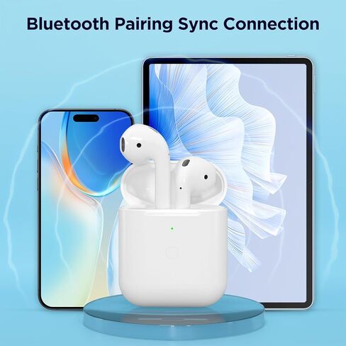 حافظة شحن بديلة لأجهزة AirPods الجيل الأول/ الثاني، حافظة شاحن لاسلكي لأجهزة Air Pod 1/2 Gen مع زر مزامنة بلوتوث، بدون سماعات أذن (منفذ على شكل حرف L) in Kuwait