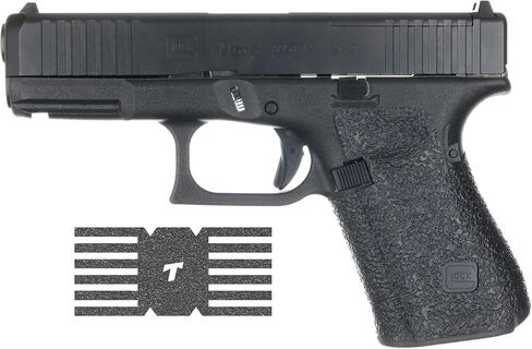 TALON Grips Bundle Adhesive Grip and Slide Grip Compatible with Glock 19, 23, 25, 32, 38 - Rubber, Black (Gen 5 No Backstrap) in Kuwait