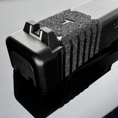 TALON Grips Bundle Adhesive Grip and Slide Grip Compatible with Glock 19, 23, 25, 32, 38 - Rubber, Black (Gen 5 No Backstrap) in Kuwait