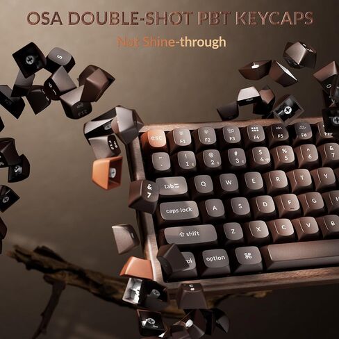 Keychron K2 HE Rapid Trigger Wireless (2.4 جيجا هرتز وبلوتوث) لوحة مفاتيح QMK مخصصة مع تأثير القاعة Gateron مفتاح مغناطيسي مزدوج السكة RGB متوافق مع نظام التشغيل Mac Windows Linux (جميع الخشب) in Kuwait