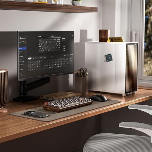Keychron K2 HE Rapid Trigger Wireless (2.4 جيجا هرتز وبلوتوث) لوحة مفاتيح QMK مخصصة مع تأثير القاعة Gateron مفتاح مغناطيسي مزدوج السكة RGB متوافق مع نظام التشغيل Mac Windows Linux (جميع الخشب) in Kuwait