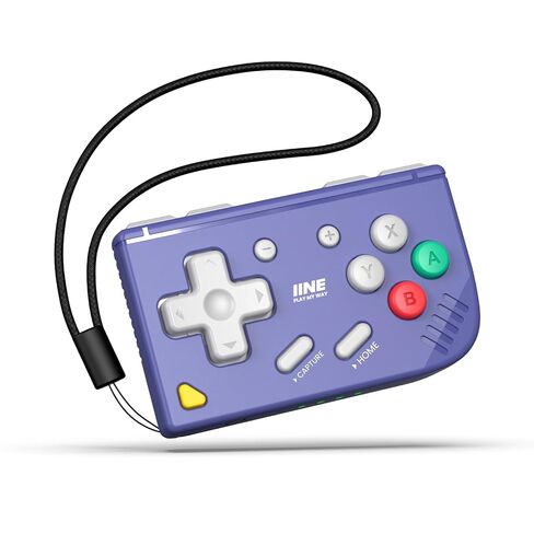 IINE Mini Retro Game Controller, Pocket-Size Wireless Mini Game Controller with Keychain Design, Portable Travel Controller for Mobile & PC Gaming (Baby Blue) in Saudi Arabia
