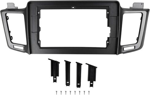 10.1 Inch Radio Fascia Compatible with TOYOTA RAV4 2013-2018 Left Hand Drive Stereo Panel Audio Android Player Frame Dash Mount Kit Bezel in Kuwait