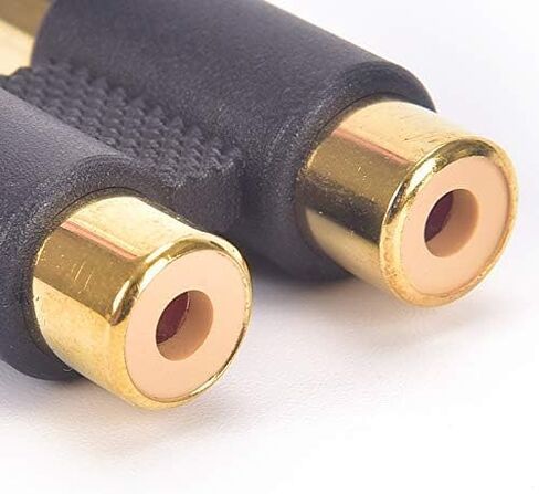 وصلة RCA، 4 قطع RCA أنثى إلى أنثى وصلة كابل الصوت والفيديو لمكبر الصوت، ومضخم الصوت، والخلاط in Kuwait