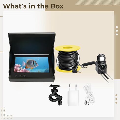 Underwater Fishing Camera with 4.3-Inch Monitor, Waterproof Night Vision, 8808 Hd in Kuwait