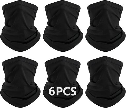 6 PCS رقبة عنق للرجال وجه القناع تبريد قناع التغلب على تغطية الوجه التزلج على الجليد حماية من شمس الغبار للرجال نساء in Saudi Arabia