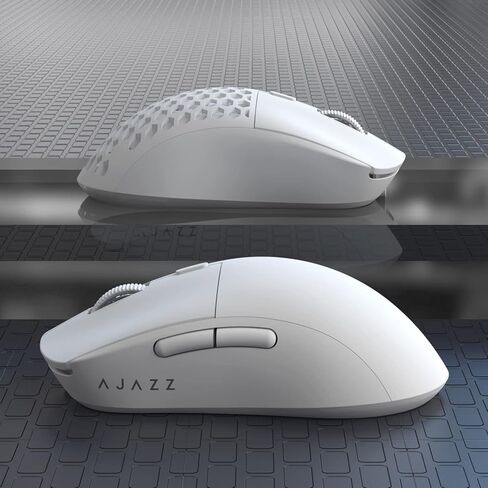 ماوس ألعاب NACODEX 62G لاسلكي/سلكي مع غطاء خفيف الوزن على شكل قرص العسل - 6 أزرار قابلة للبرمجة - مستشعر بصري Pixart 3395 26000 DPI in Kuwait