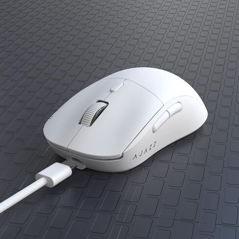 ماوس ألعاب NACODEX 62G لاسلكي/سلكي مع غطاء خفيف الوزن على شكل قرص العسل - 6 أزرار قابلة للبرمجة - مستشعر بصري Pixart 3395 26000 DPI in Kuwait