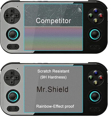 Mr.Shield Screen Protector compatible with ANBERNIC RG 476H [Tempered Glass] [3-PACK] [Japan Glass with 9H Hardness] in Kuwait
