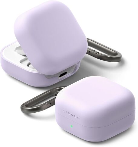حافظة Ringke من السيليكون لهاتف Samsung Galaxy Buds 4 Pro وحافظة Galaxy Buds 4 [ملمس ناعم مخملي] غطاء لطيف وخفيف الوزن مع حلقة تسلق للنساء والرجال - حجر in Kuwait