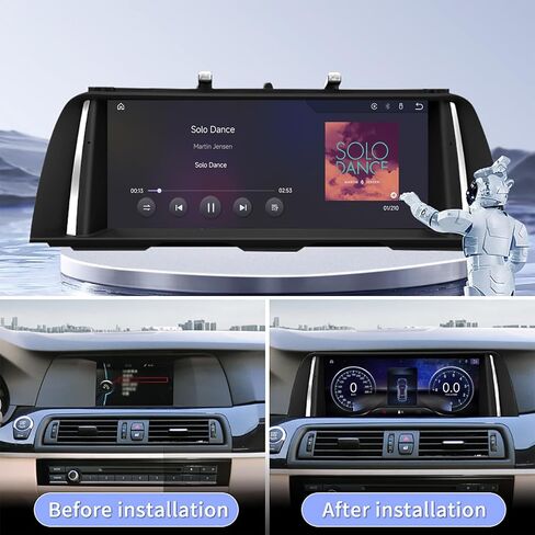 شاشة Linux مقاس 10.25 بوصة لنظام BMW 2012-2017 Year 5 Series F10 F11 NBT، CarPlay اللاسلكي Android Auto Upgrade Factory راديو السيارة الأصلي مضخم صوت استريو يحتفظ باستبدال وحدة الرأس in Kuwait