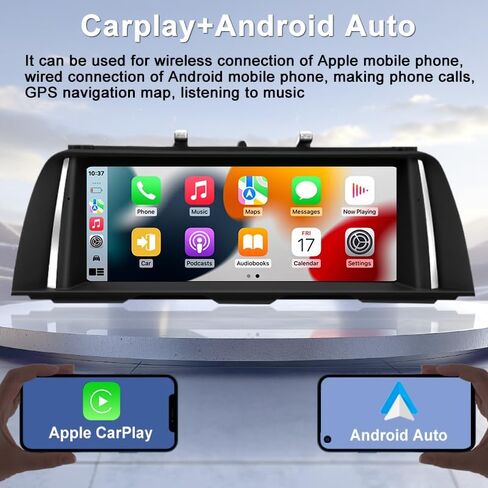 شاشة Linux مقاس 10.25 بوصة لنظام BMW 2012-2017 Year 5 Series F10 F11 NBT، CarPlay اللاسلكي Android Auto Upgrade Factory راديو السيارة الأصلي مضخم صوت استريو يحتفظ باستبدال وحدة الرأس in Kuwait