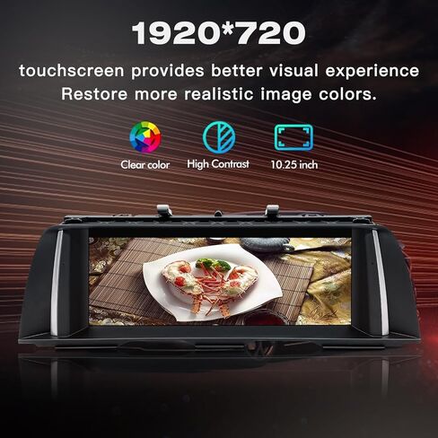 شاشة Linux مقاس 10.25 بوصة لنظام BMW 2012-2017 Year 5 Series F10 F11 NBT، CarPlay اللاسلكي Android Auto Upgrade Factory راديو السيارة الأصلي مضخم صوت استريو يحتفظ باستبدال وحدة الرأس in Kuwait