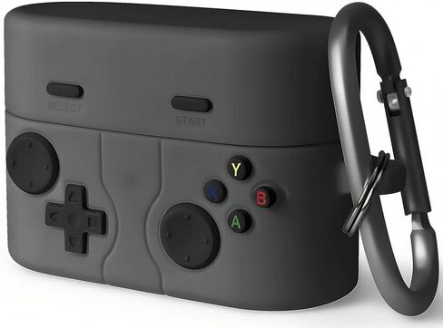 Geiomoo Funny Silicone Case for Sony WF-1000XM6, Cartoon Game Design Cover with Carabiner (Dark Gray) in Kuwait