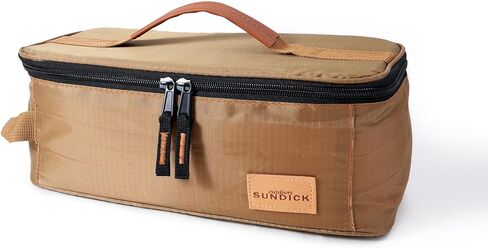 Waterproof Camping Cookware Organizer Bag, Portable Durable Utensil Pouch for Outdoor Cooking BBQ Grill Hiking Accessories, Compact Multi Compartment Storage for Spoons Chopsticks Stove Tools in Kuwait