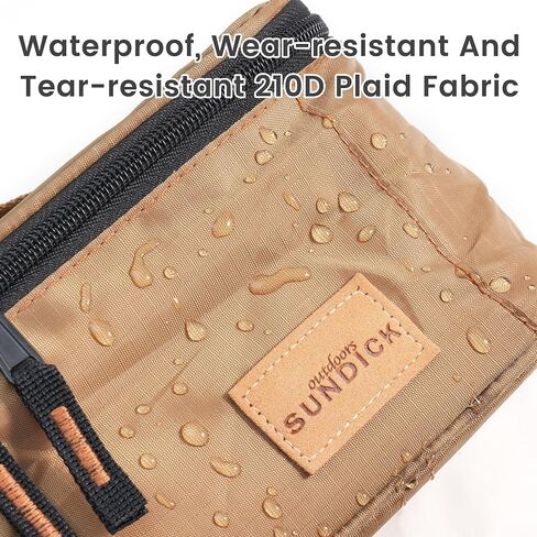 Waterproof Camping Cookware Organizer Bag, Portable Durable Utensil Pouch for Outdoor Cooking BBQ Grill Hiking Accessories, Compact Multi Compartment Storage for Spoons Chopsticks Stove Tools in Kuwait