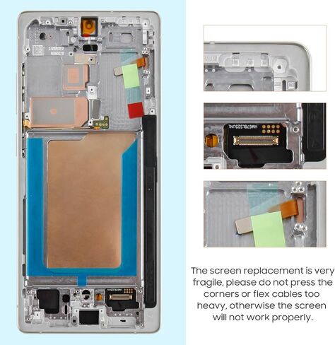 بديل شاشة OLED لهاتف Samsung Galaxy S25 Ultra 5G لشاشة Samsung S25 Ultra 5G LCD SM-S938U SM-S938U1 SM-S938B مجموعة زجاجية رقمية تعمل باللمس (فضي مع إطار، إصدار الولايات المتحدة) in Kuwait