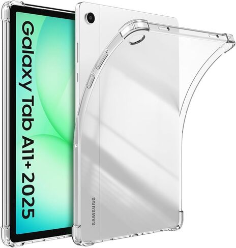 حافظة TiMOVO شفافة لجهاز Samsung Galaxy Tab A11+/A11 Plus مقاس 11 بوصة 2026 SM-X230/‎X236/‎X238، غطاء حماية خلفي شفاف رفيع للغاية وخفيف الوزن من مادة TPU، شفاف in Kuwait