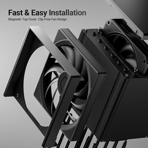 مبرد هواء وحدة المعالجة المركزية ID-COOLING FROZN A620 SLK، تصميم برج هجين فردي/مزدوج، مراوح مزدوجة مضادة للدوران، 6 أنابيب حرارة غير متماثلة، سهل التركيب، توافق عالي مع ذاكرة الوصول العشوائي، لـ Intel وAMD in Kuwait