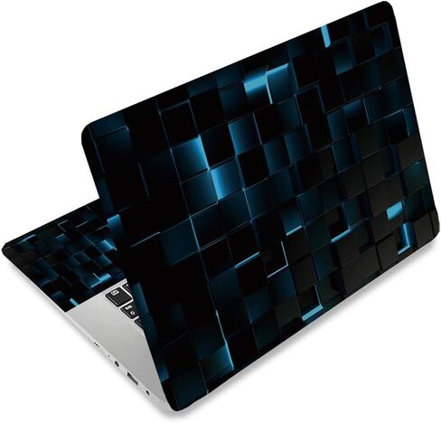 Laptop Skin Sticker Decal PVC Vinyl Sticker Notebook PC Protector Waterproof Scratch Resistant Laptop Skin for 12.1 13 13.3 13.6 14 15 15.3 16 Inch 3D Cube Pattern in Kuwait
