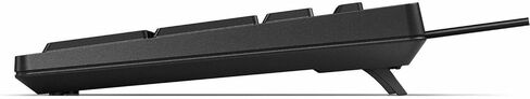 لوحة مفاتيح سلكية HP 125 - توصيل الكابل - واجهة USB من النوع A - مفتاح (مفاتيح) التشغيل السريع لمساعد الطيار - Windows 11، Windows 10 - الكمبيوتر الشخصي - البلاستيك المعاد تدويره - مفتاح المكبس - أسود in Kuwait