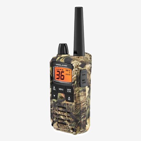 ميدلاند - T295VP4 X-TALKER جهاز اتصال لاسلكي مع 22 قناة GMRS - راديو ثنائي الاتجاه NOAA لتنبيه الطقس وتكنولوجيا المسح الضوئي، خيارات طاقة مزدوجة، 121 رمز خصوصية، تشغيل صامت - مموه، مجموعة من 2 in Kuwait