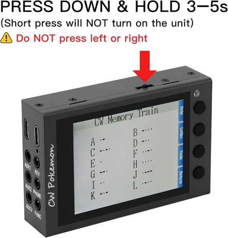 HAMCUBE PRO Morse Code Trainer Kit, HAM CW Trainer with Stainless Steel Paddle Key, 2.8" LCD CW Practice Device in Kuwait