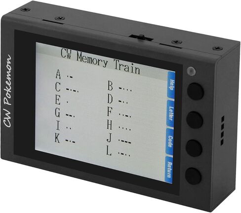 HAMCUBE PRO Morse Code Trainer Kit, HAM CW Trainer with Stainless Steel Paddle Key, 2.8" LCD CW Practice Device in Kuwait