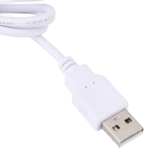 Alomejor قابس USB مستدير في مصباح عرض LED مدمج مع كابل طويل لمدخل الخزانة 5 فولت (الضوء الأبيض) in Kuwait