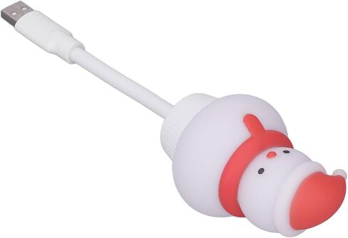 Mini USB LED Lamp Snowman Shape, Flexible Bendable Reading Light, USB Powered Plug and Play - Energy Saving, Portable Nightlight for Bedside Study and Camping in Kuwait