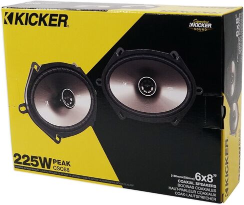 4X Kicker 46CSC684 CS Series 6 × 8 بوصة 225 وات بحد أقصى محوري EVC 2 Way مكبرات صوت للسيارة in Kuwait