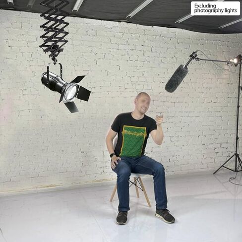 Adjustable Photography Ceiling Rail,Wall Mount Lighting Suspension System for Studio, Photo Shoots, Overhead Track Support for Home or Professional Photographers in Kuwait