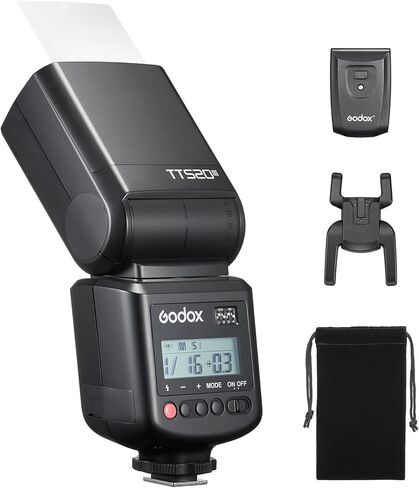 فلاش كاميرا GODOX TT520III - Speedlite، جهاز استقبال مدمج وجهاز إرسال RT متوافق مع كاميرات Canon Nikon Sony Olympus Pentax Fuji DSLR إلخ in Kuwait