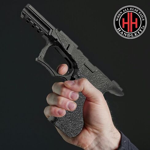 شريط قبضة مسدس Handleitgrips متوافق مع Glock 19/23 P80 شريط قبضة مسدس مطاطي أسود محكم، سهل التركيب، مملوك للمحاربين القدامى، صنع في الولايات المتحدة الأمريكية in Kuwait