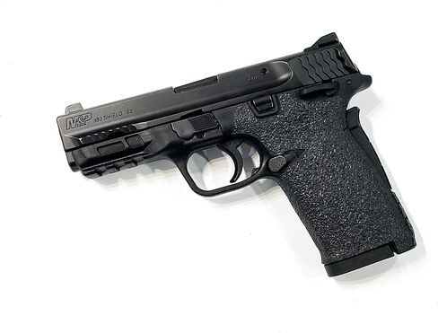 أجزاء مسدس تعزيز قبضة المسدس المطاطية المزخرفة من Handleitgrips لـ Smith and Wesson Shield ez 380 in Kuwait