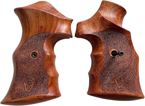 New Padauk Wood Grip for Taurrus Medium/Large Frame Square Butt .357 M44, 65, 80, 82, 83, 96, 431, 441, 607, 669 All Rough Pattern in Kuwait