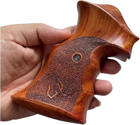 New Padauk Wood Grip for Taurrus Medium/Large Frame Square Butt .357 M44, 65, 80, 82, 83, 96, 431, 441, 607, 669 All Rough Pattern in Kuwait