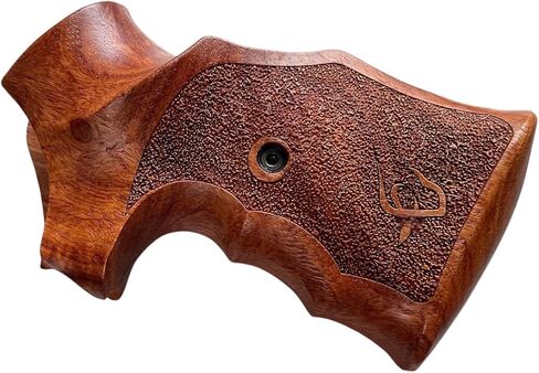 New Padauk Wood Grip for Taurrus Medium/Large Frame Square Butt .357 M44, 65, 80, 82, 83, 96, 431, 441, 607, 669 All Rough Pattern in Kuwait