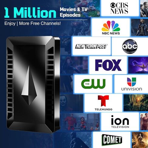Antenna Indoor, 2026 Upgraded Strongest Digital Antenna for Smart TV, HD Antennas with Amplifier Support Smart TV and Old TVs, 360° Reception for 8K 4K 1080P in Kuwait