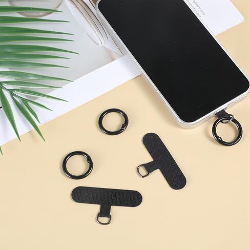 6PCS Phone Tether Tab, Universal O Ring Clasps for Phone Strap Holder, Anti-Theft Cell Phones Patch Without Adhesive in Kuwait