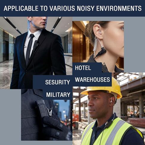 Walkie Talkie Earpiece Headset with Mic/PTT Compatible for Motorola Radio cls1410 cls1110 Cp200 cp200d cp185 bpr40 cp100 rdm2070d with Covert Acoustic Tube Earphone and Medium Earmolds in Kuwait