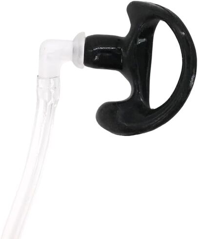 ETMY Throat Mic Compatible with Motorola APX 6000/XPR 7550e, Tactical Single-Ear Air Tube Headset with 3-Pair Earbuds, Neck-Comfort Design for Noisy Env/Tactical Use 1 Pack in Kuwait
